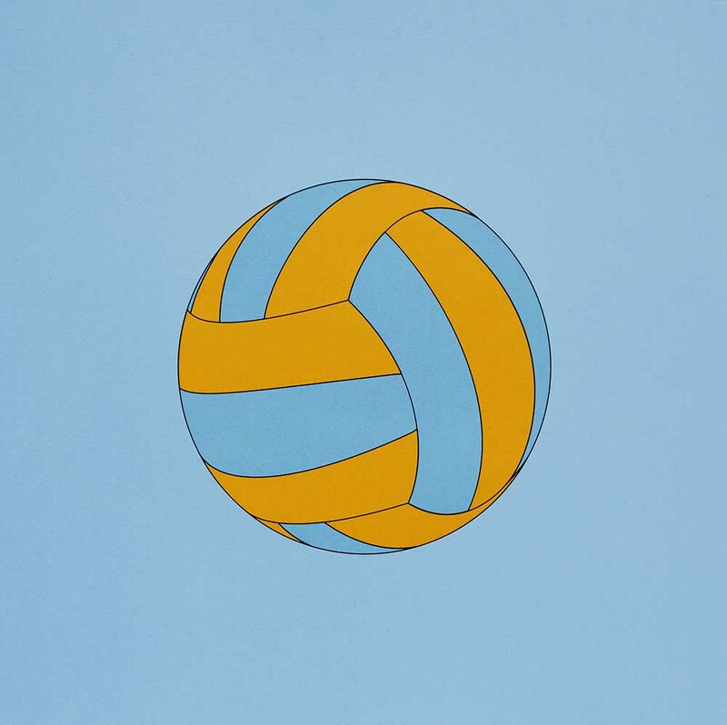 Michael Craig-Martin - Sports Balls (Volleyball), 2019, Siebdruck auf Somerset Satin 410 Gramm