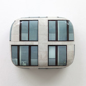 Hein Spellmann - Fassade 370, 2019, Silikon, Acryl, CLC-Print, Schaumstoff, Holz