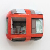 Hein Spellmann - Fassade 446, 2023, silicone, acrylic, CLC print, foam, wood