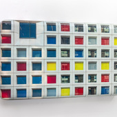 Hein Spellmann - Roc Mondriaan, 2023, silicone, acrylic, CLC print, foam, wood