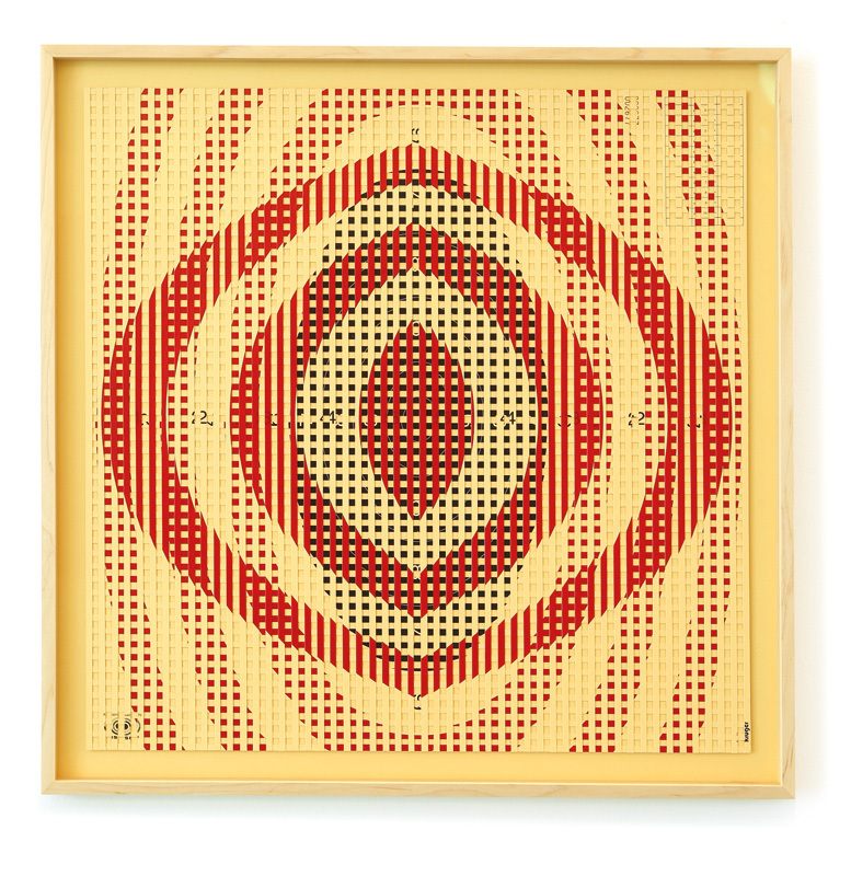 Petra Scheibe Teplitz - 002677, 2019, modified targets, acrylic paint