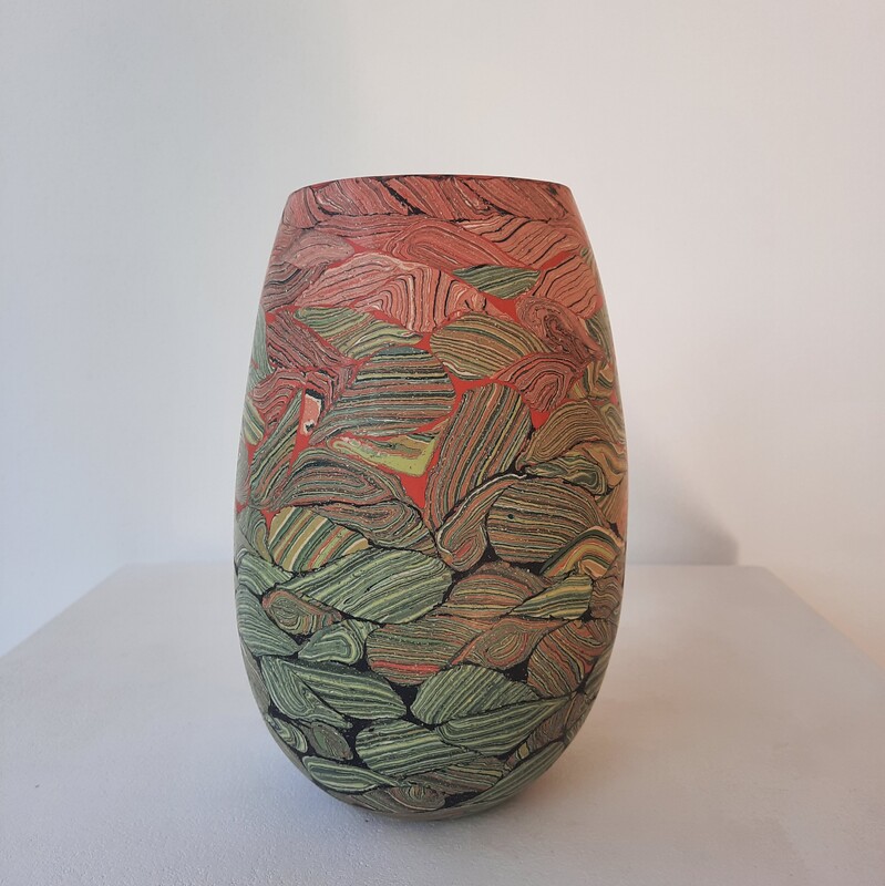 Dorothee Wenz - Leaves 2, 2025, colored clay and porcelain