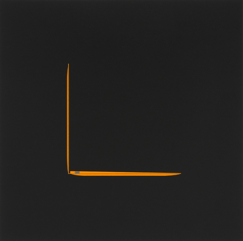 Michael Craig-Martin: "Air (aus der Serie Profiles)" (2019)