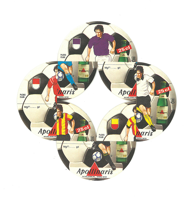 Albrecht Wild - Apollinaris-Football (2), 1998, collage