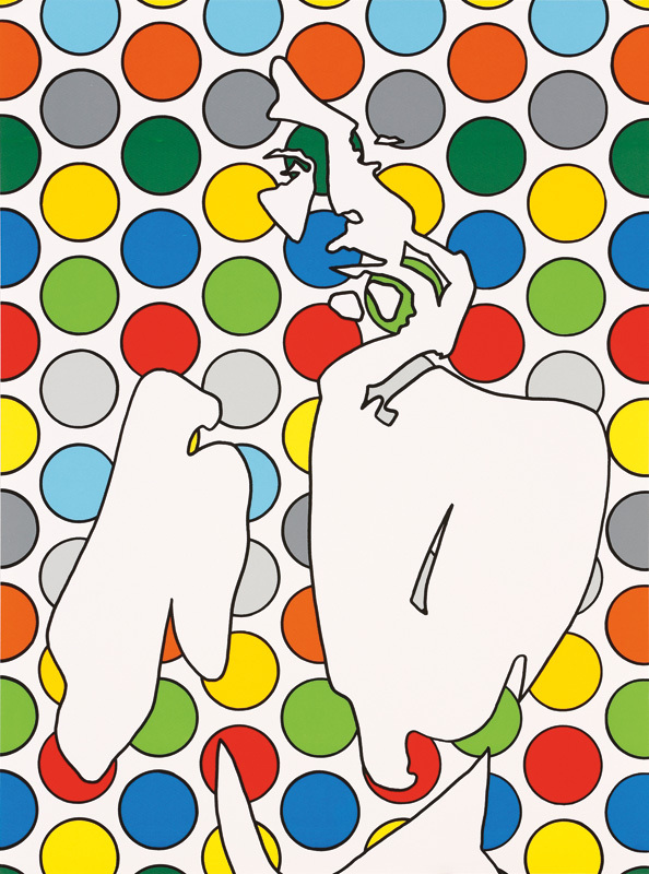 Werner Berges - Point of view II, 2016, Handsiebdruck in zehn Farben