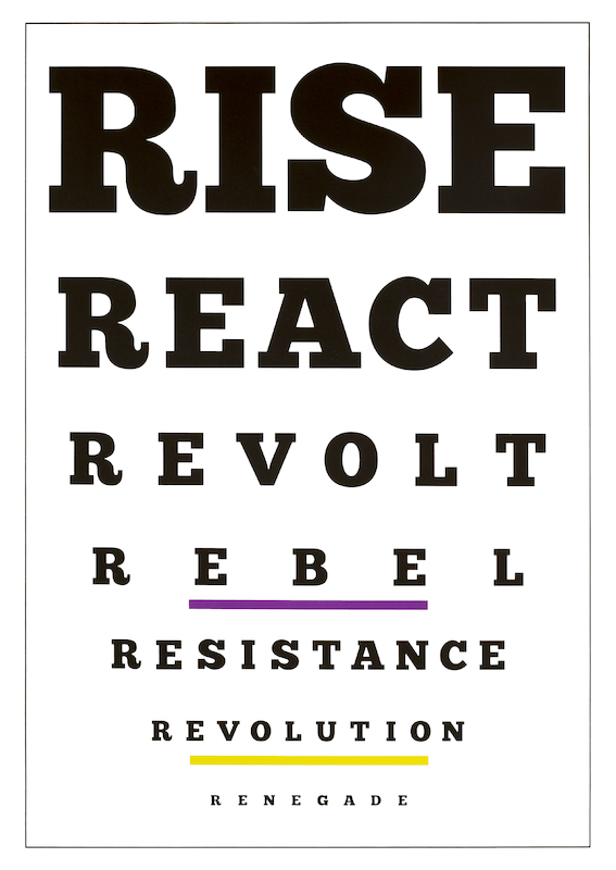 Iván Navarro: "Carta Visual (Rise)" (2019)