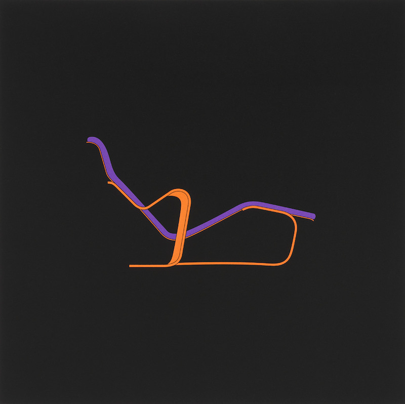Michael Craig-Martin: "Chaise (aus der Serie Profiles)" (2019)
