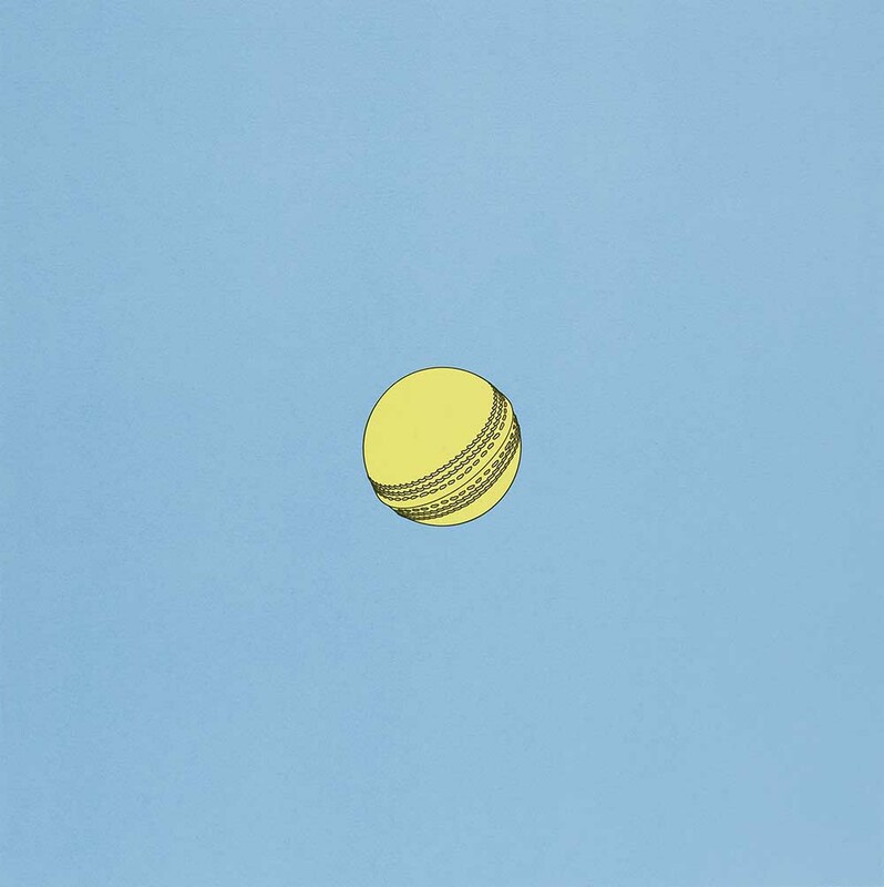 Michael Craig-Martin - Sports Balls (Cricket ball), 2019, Siebdruck auf Somerset Satin 410 Gramm