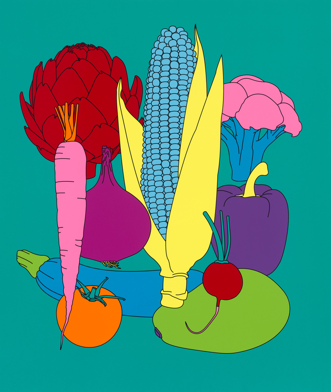Michael Craig-Martin: "Domesticated Vegetables" (2022)