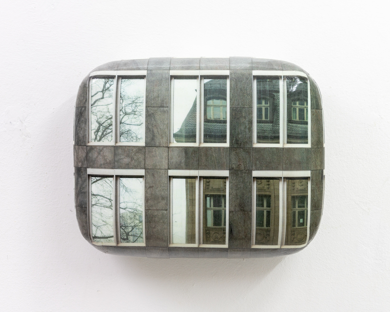 Hein Spellmann - Fassade 461, 2023, silicone, acrylic, CLC print, foam, wood