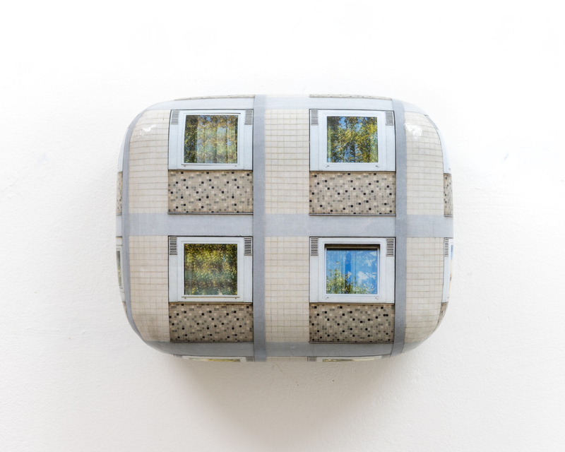 Hein Spellmann - Fassade 476, 2023, silicone, acrylic, CLC print, foam, wood