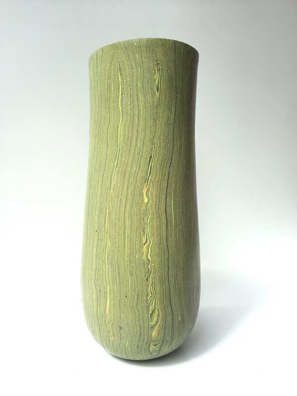 Dorothee Wenz - Gras, 2023, colored clay and porcelain