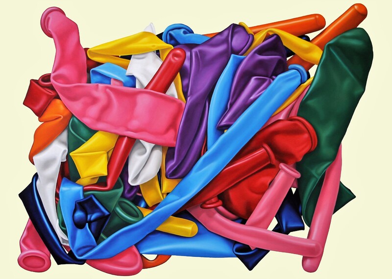 Günter Beier - Modellierballons 10, 2020, Öl auf Leinwand