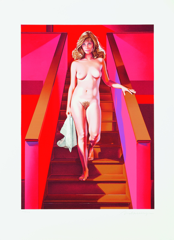 Mel Ramos: "Nude descending a staircase" (2011)