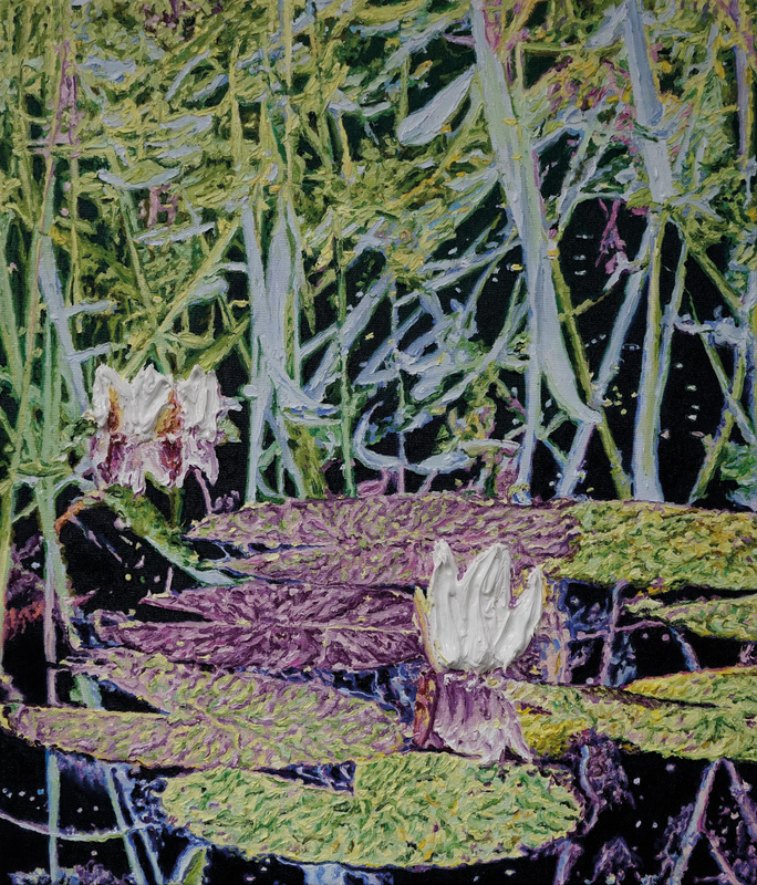 Katharina Gierlach - Nymphaea alba, 2025, Öl auf Leinwand