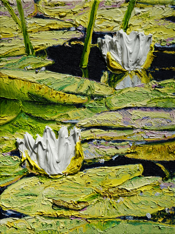 Katharina Gierlach - Nymphaea alba II (Am Scheerbach), 2024, Oil on canvas