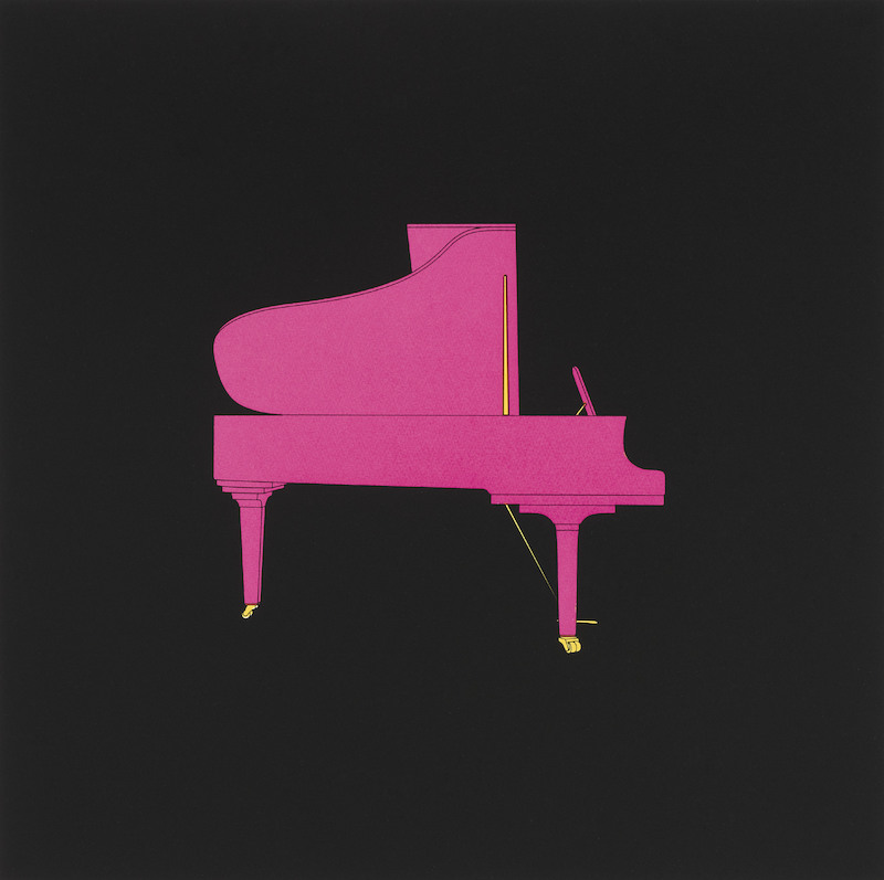Michael Craig-Martin: "Piano (aus der Serie Profiles)" (2019)