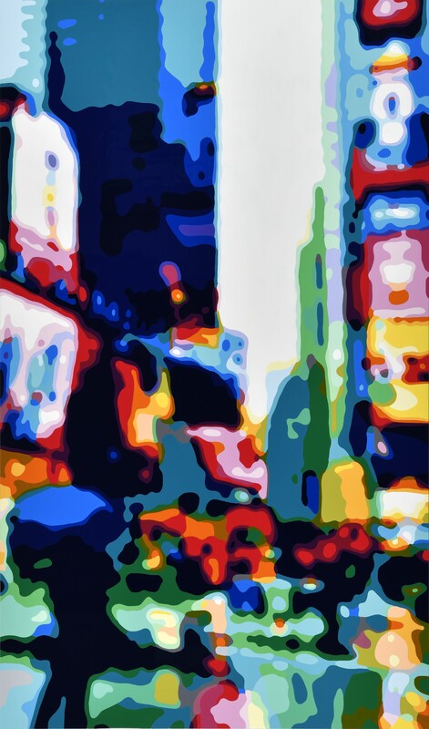 Konrad Winter - Rainy Evening, 2026, Autolack auf Aluminium, manuelle Malerei