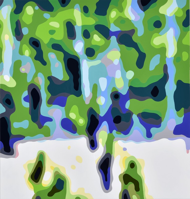 Konrad Winter - Reben, 2024, car lacquer on aluminum