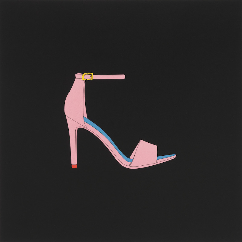 Michael Craig-Martin - Stiletto (aus der Serie Profiles), 2019, Siebdruck auf Somerset Satin