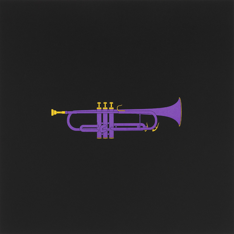 Michael Craig-Martin: "Trumpet (aus der Serie Profiles)" (2019)