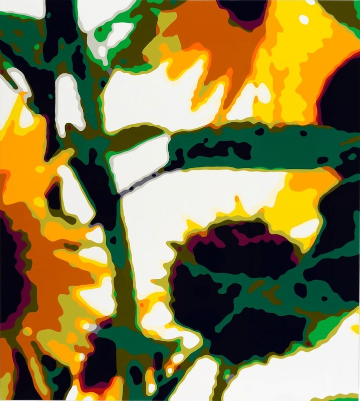 Konrad Winter - Sonnenblumen, 2018, Autolack auf Aluminium, manuelle Malerei