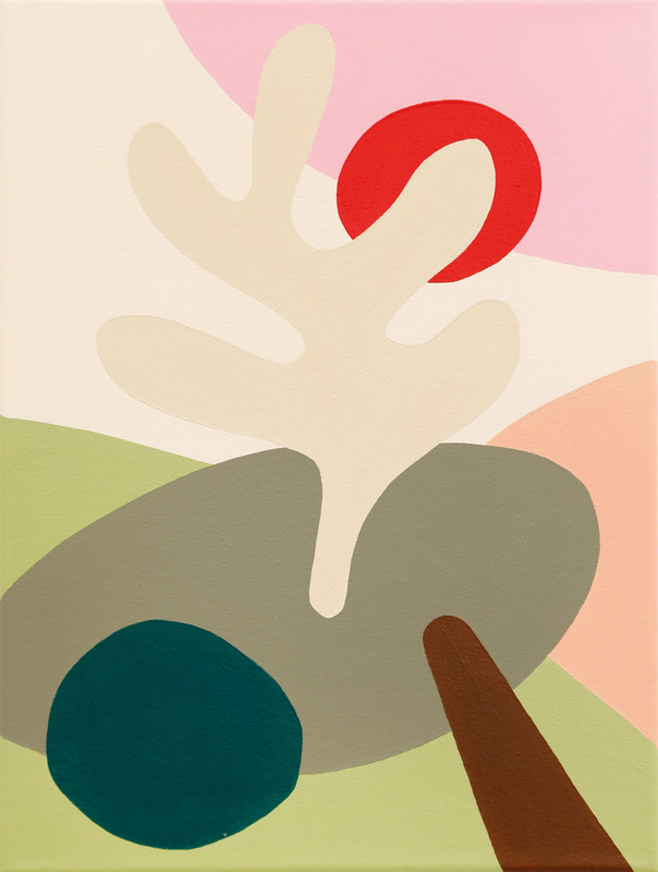 Leonard Korbus - campfire_1 (sunset), 2024, Acrylic on canvas