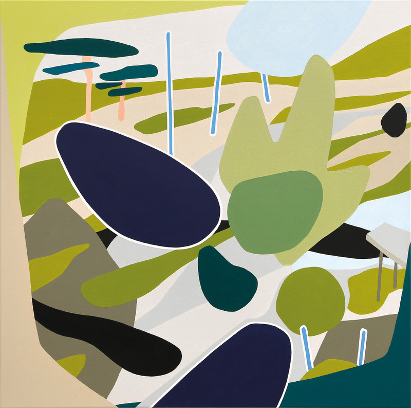 Leonard Korbus - marstrand (shelter), 2024, Acryl auf Leinwand