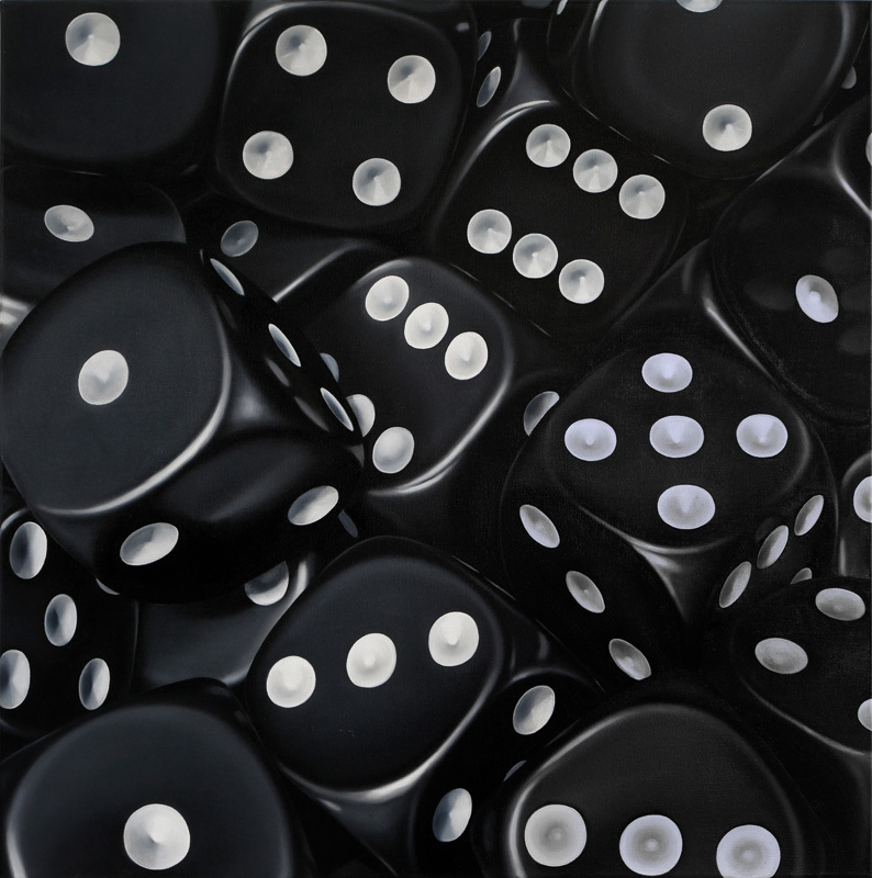 Günter Beier: "Schwarze Würfel 2" (2015)