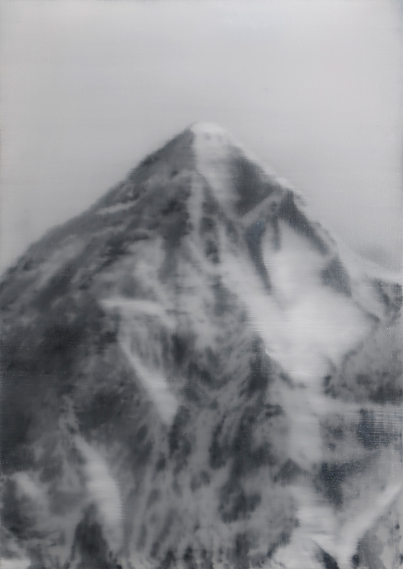 JKB Fletcher - Landmass / Peak, 2025, Oil on wood panel