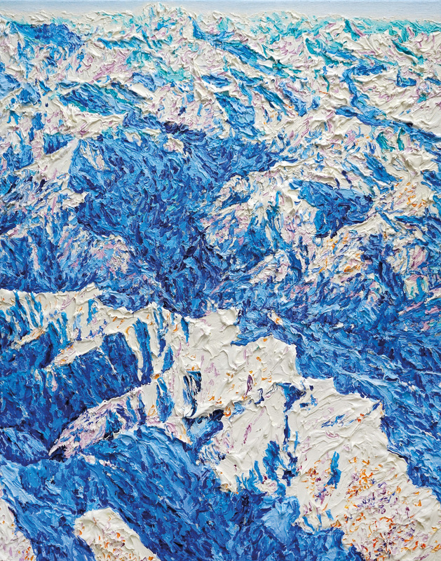 Katharina Gierlach - Alpen V, 2025, Oil on canvas