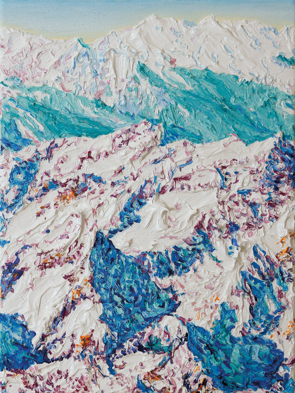 Katharina Gierlach - Alpen III, 2025, Öl auf Leinwand