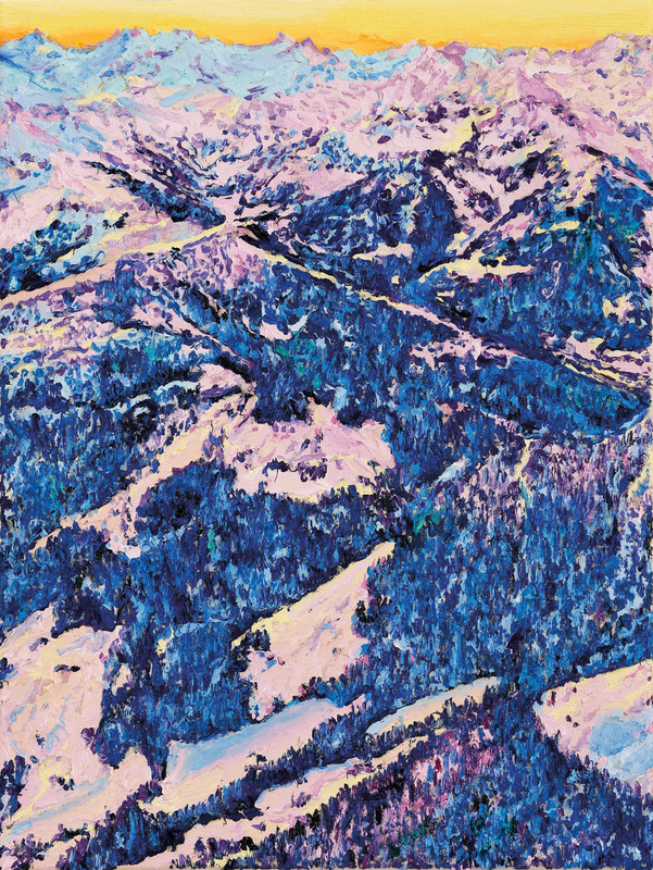 Katharina Gierlach - Alpen V, 2025, Oil on canvas