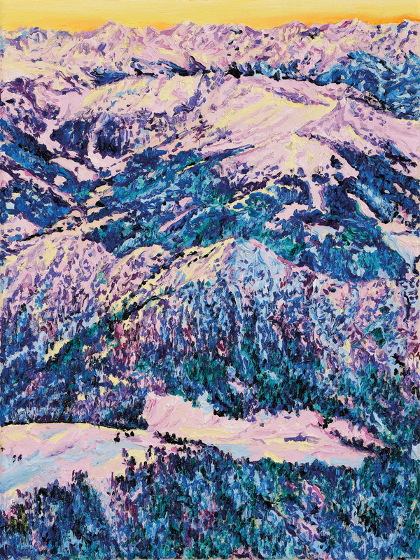 Katharina Gierlach - Alpen VI, 2025, Oil on canvas