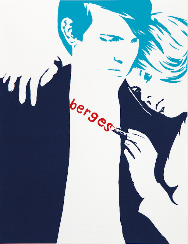 Werner Berges - "berges", 2021, Siebdruck in drei Farben auf 300g Somerset Satin