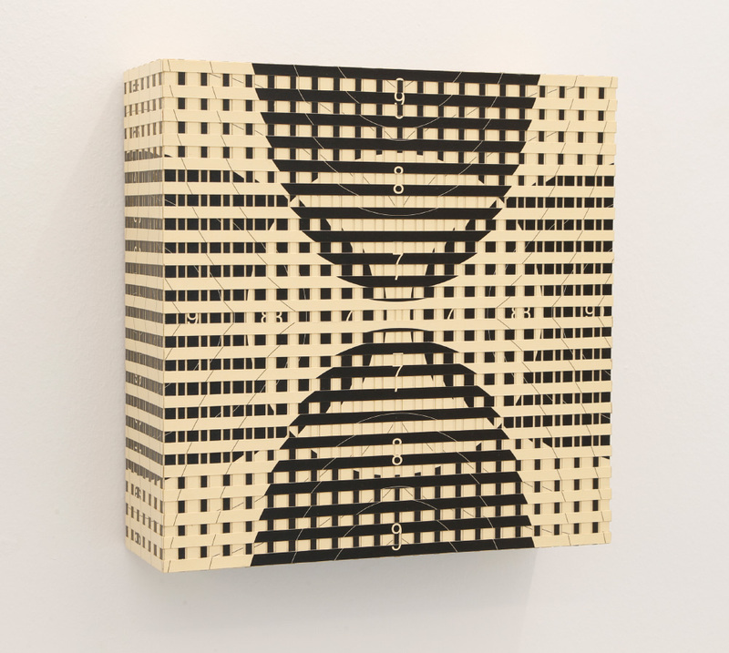 Petra Scheibe Teplitz - Box, 2025, target paper on wood, varnish