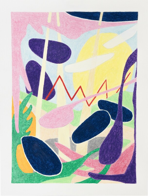 Leonard Korbus - wandering_landscape_01, 2023, oil pastels, paper