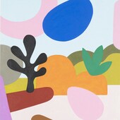 Leonard Korbus - El Chorro, 2025, oil pastel on paper