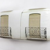 Hein Spellmann - Balcones 2, 2020, silicone, acrylic, CLC print, foam, wood