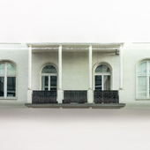 Hein Spellmann - Balkon 1, 2023, silicone, acrylic, CLC print, foam, wood