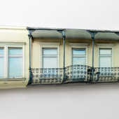 Hein Spellmann - Balkon 2, 2023, Silikon, Acryl, CLC-Print, Schaumstoff, Holz