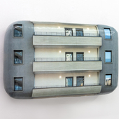 Hein Spellmann - Balkon 3, 2023, Silikon, Acryl, CLC-Print, Schaumstoff, Holz