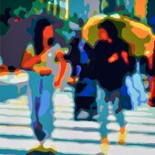 Konrad Winter - Crossing, 2025, Autolack auf Aluminium, manuelle Malerei