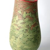 Dorothee Wenz - Leaves, 2023, colored clay and porcelain