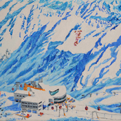 Katharina Gierlach - Eisgrat, 2016, Öl auf Leinwand