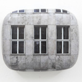 Hein Spellmann - Fassade 232, 2014, silicone, acrylic, CLC print, foam, wood