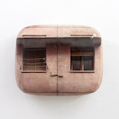 Hein Spellmann - Fassade 408, 2021, silicone, acrylic, CLC print, foam, wood