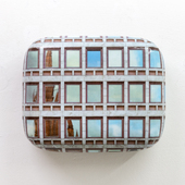 Hein Spellmann - Fassade 452, 2023, Silikon, Acryl, CLC-Print, Schaumstoff, Holz