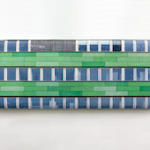 Hein Spellmann - Grünes Gebäude, 2016, silicone, acrylic, CLC print, foam, wood