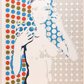Werner Berges - Miss J, 1970, Acryl auf Leinwand